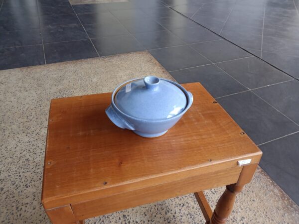 Blue Lidded Serving Bowl