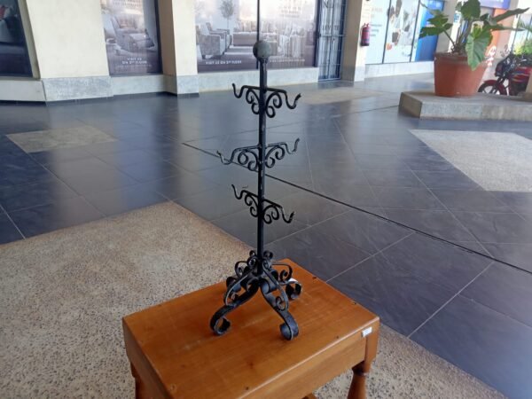 Vintage Wrought Iron Tabletop Mug Stand