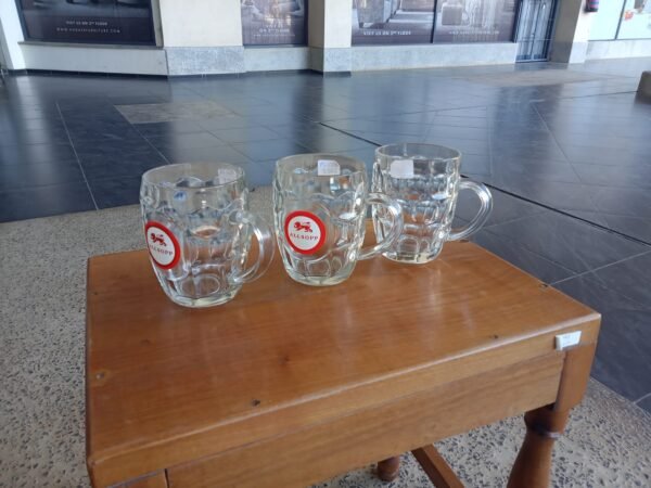 Vintage Allsopp Brewery Dimpled Glass Beer Mugs