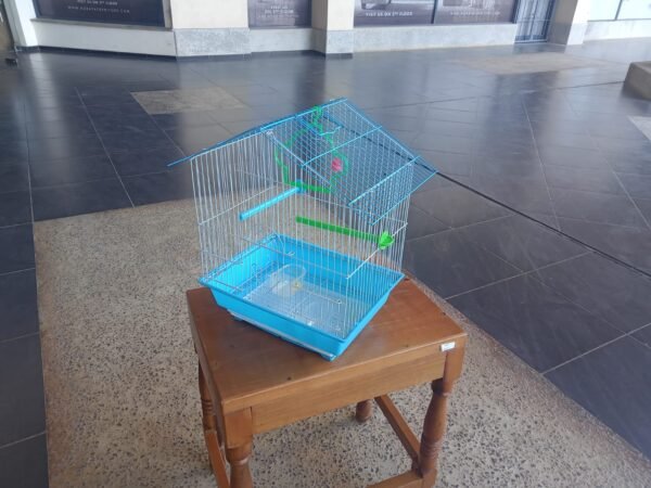 Compact Blue Pet Bird Cage